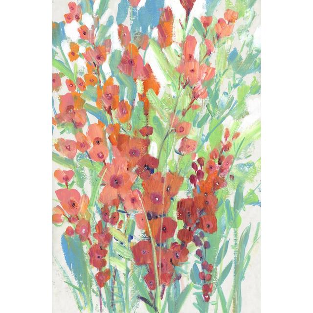 Tropical Summer Blooms I by Timothy O' Toole - Wrapped Canvas Painting Print Marlow Home Co. Size: 46cm H x 30cm W on Productcaster.