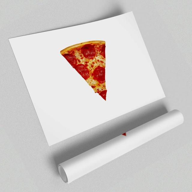 Pizza Slice - Photograph Print on Paper East Urban Home Size: 59.4 cm H x 84.1 cm W on Productcaster.