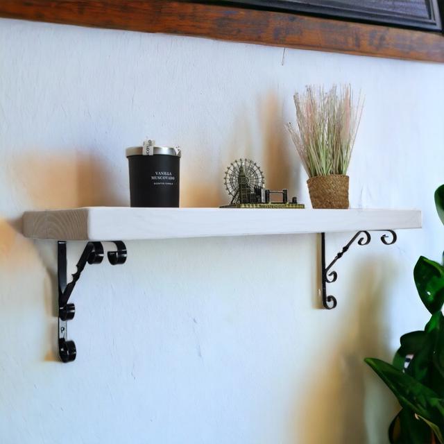 Arcadia Bracket Shelf Marlow Home Co. Size: 14cm H x 40cm W x 14.5cm D on Productcaster.