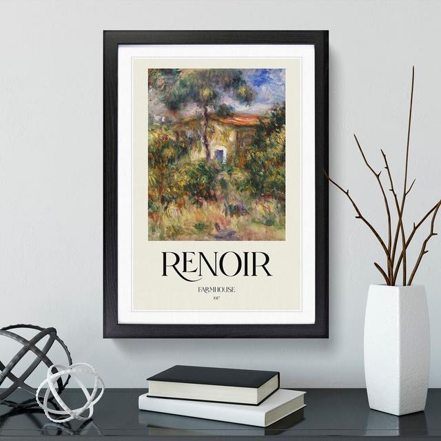 Farmhouse Vol.2 by Pierre-Auguste Renoir - Picture Frame Graphic Art East Urban Home Size: 65cm H x 48cm W x 2cm D, Frame Option: Black Framed on Productcaster.