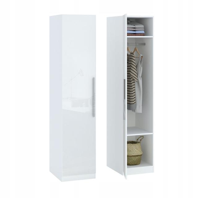 Alilyana Manufactured Wood Wardrobe Latitude Run Finish: White on Productcaster.