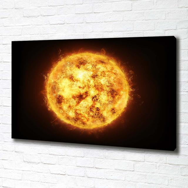 Sun - Wrapped Canvas Art Prints Brayden Studio on Productcaster.