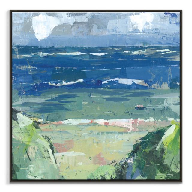 Big Surf by Donna Weathers - Print on Canvas East Urban Home Format: Black Floater Frame, Size: 76cm H x 76cm W on Productcaster.