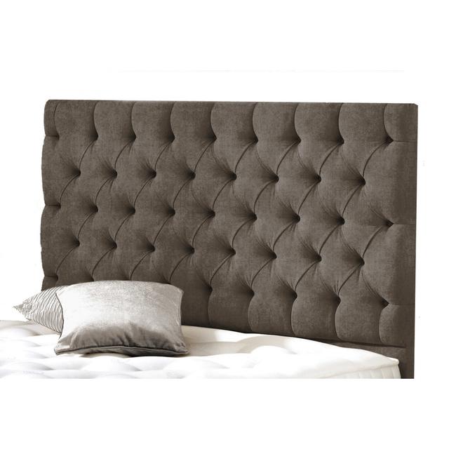 Upholstered Headboard Ophelia & Co. Size: Super King (6'), Colour: Charcoal on Productcaster.