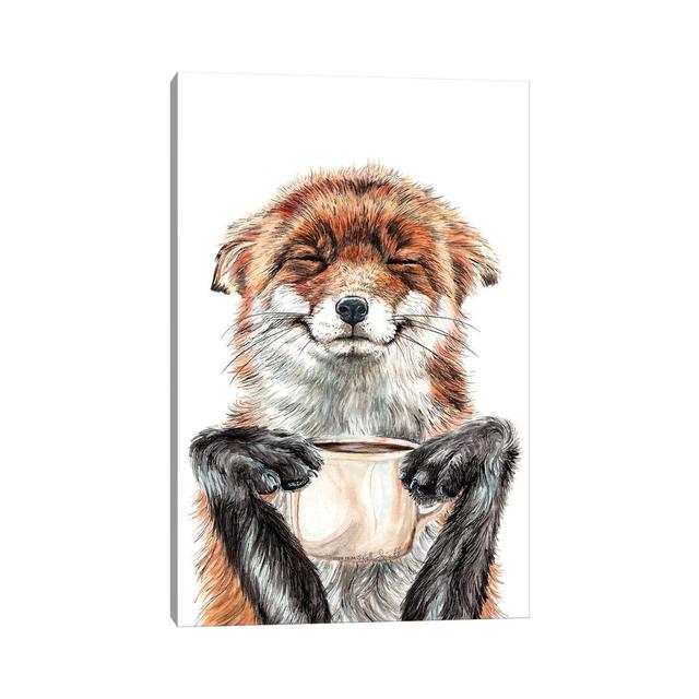 Morning Fox by Holly Simental - Wrapped Canvas Graphic Art Maturi Size: 101.5cm H x 66cm W x 3.8cm D on Productcaster.