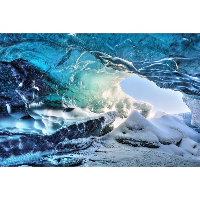 Ice Cave Detail by Golfer2015 - Wrapped Canvas Photograph 17 Stories Size: 81cm H x 122cm W on Productcaster.