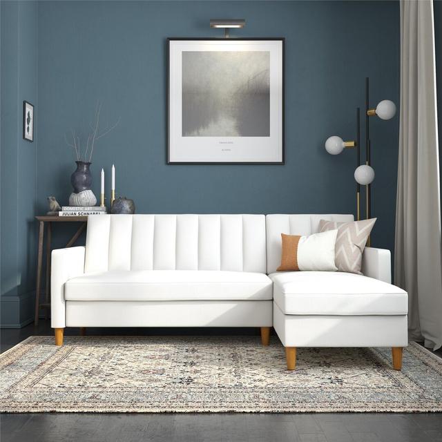 Schlafsofa Kable ModernMoments TEXTIL: Weißes Kunstleder on Productcaster.