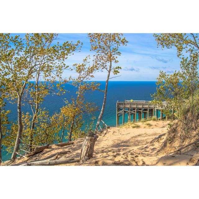 Sleeping Bear Dunes - Wrapped Canvas Photograph House of Hampton Size: 81cm H x 122cm W on Productcaster.