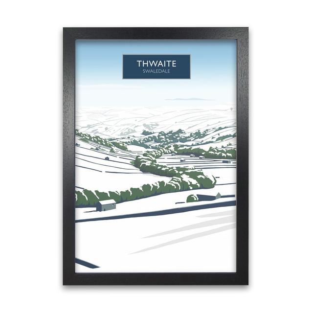 Thwaite In Snow by Richard O'Neill - Single Picture Frame Print 17 Stories Size: 60cm H x 42cm W, Frame Options: Black on Productcaster.