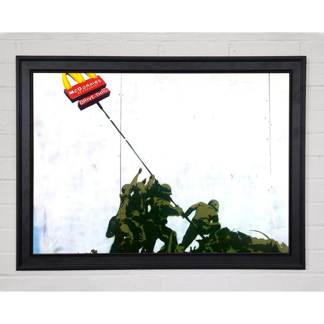 Soldier Homage To Mcdonalds Framed Print Happy Larry Size: 29.7cm H x 42cm W on Productcaster.