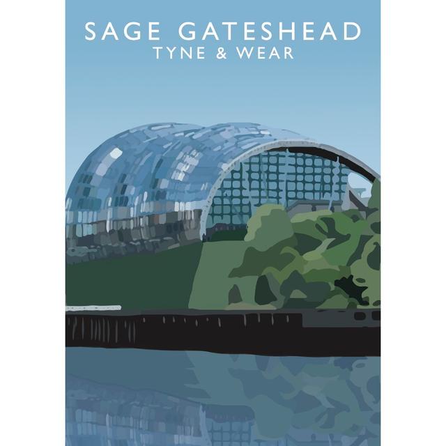 Sage Gateshead by Richard O'Neil - Print East Urban Home Size: 40 cm H x 30 cm W x 1 cm D, Format: No Frame on Productcaster.