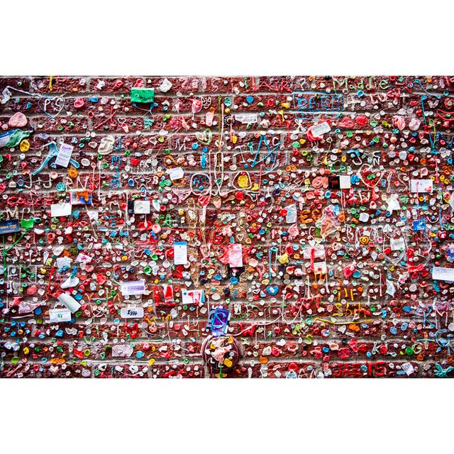 Gum Wall - Wrapped Canvas Photograph Latitude Run Size: 81cm H x 122cm W x 3.8cm D on Productcaster.