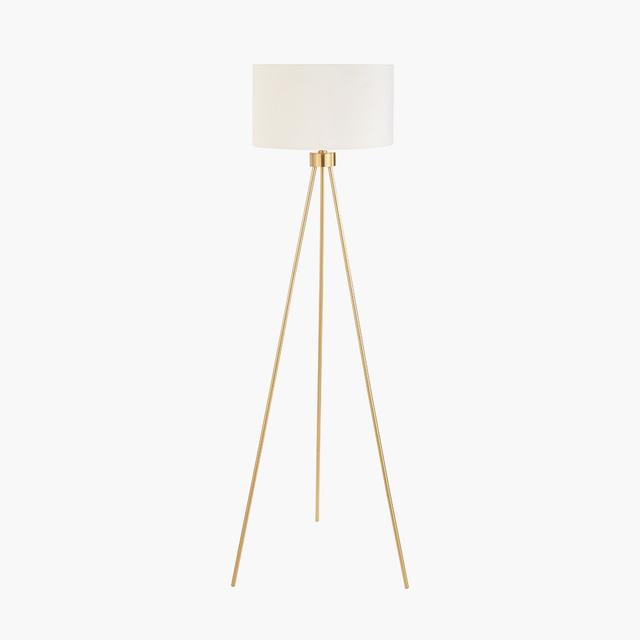 Laci 158.5cm Tripod Floor Lamp Etta Avenue Base Finish: Gold on Productcaster.