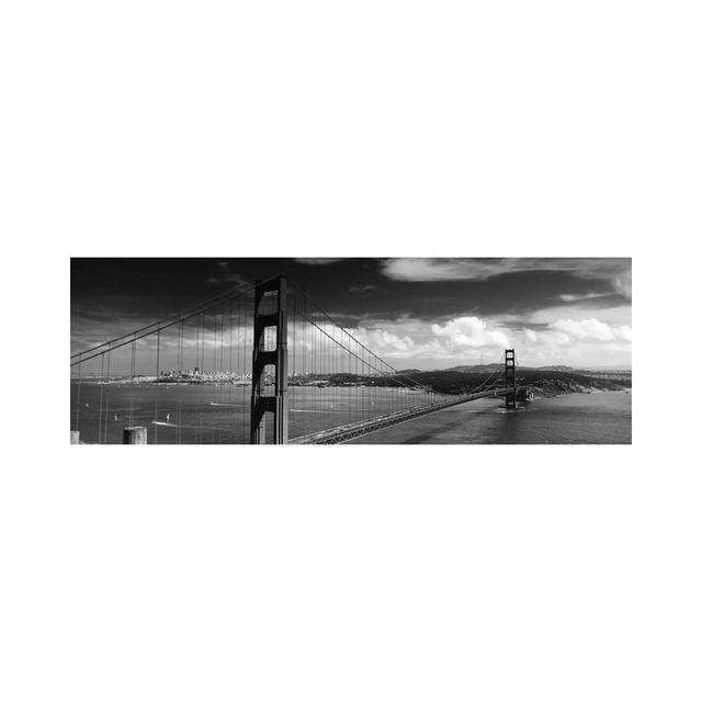 Bridge Over A River, Golden Gate Bridge, San Francisco, California, USA by Panoramic Images - Wrapped Canvas Panoramic Print Latitude Run Size: 30.48c on Productcaster.