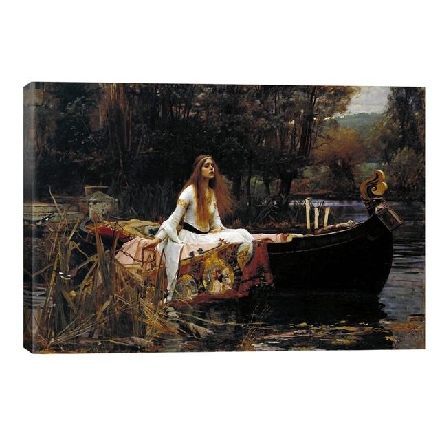 The Lady Of Shalott by John William Waterhouse - Painting on Canvas Lark Manor Size: 45.72cm H x 66.04cm W x 1.91cm D, Frame Option: No Frame on Productcaster.