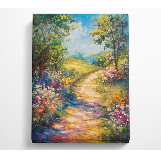 Autumn Woodland Walk Bloom - No Frame Art Prints on Canvas ClassicLiving Size: 81.3cm H x 50.8cm W on Productcaster.