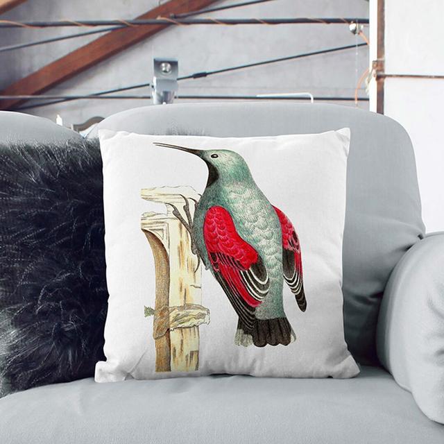 Creeper Bird by George Shaw Cushion with Filling East Urban Home Size: 40cm H x 40cm W x 15cm D on Productcaster.