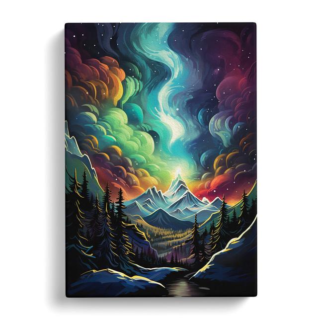 Aurora Borealis Dadaism No.2 - Art Prints Alpen Home Size: 76cm H x 50cm W x 3cm D on Productcaster.