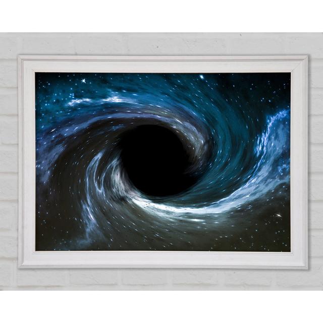 Vortex In Space Black Hole - Single Picture Frame Art Prints Ebern Designs Size: 21cm H x 29.7cm W x 1.5cm D on Productcaster.