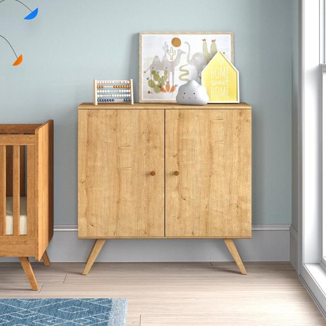 Horta 120 Cm Wide Highboard Isabelle & Max Colour: Oak on Productcaster.