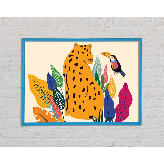 Mid Century Leopard - Single Picture Frame Art Prints Bay Isle Home Size: 21cm H x 29.7cm W on Productcaster.