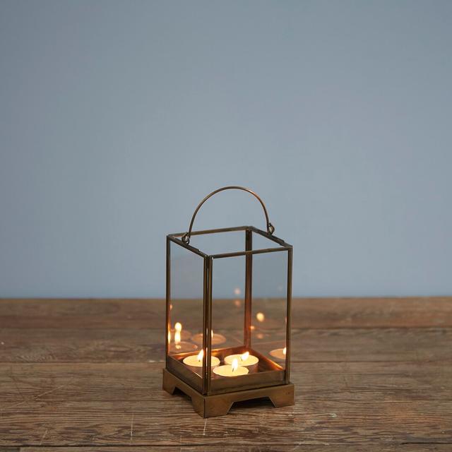 Metal Floor Lantern World Menagerie Size: 18cm H x 10cm W x 10cm D on Productcaster.