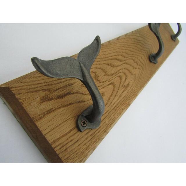 Solid Wood 4 - Hook Wall Mounted Coat Rack Ironmongery World on Productcaster.