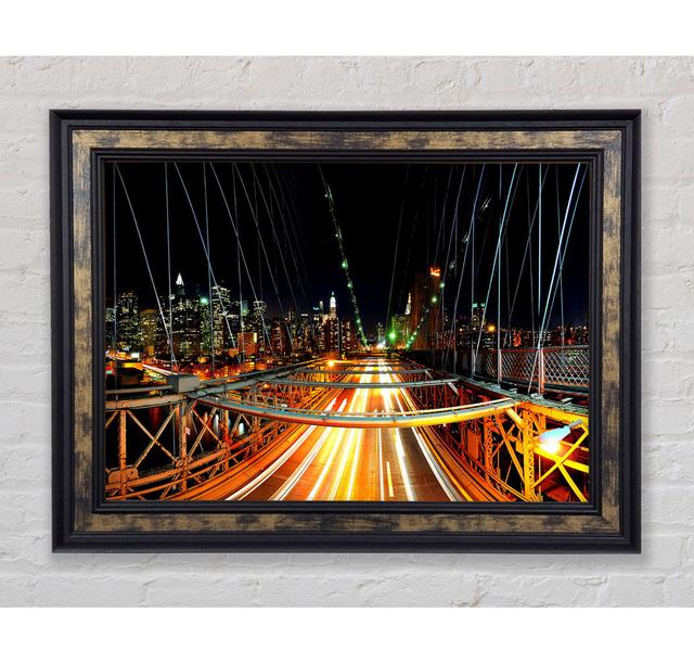 New York Nights - Single Picture Frame Art Prints Bright Star Size: 59.7cm H x 84.1cm W x 8cm D on Productcaster.