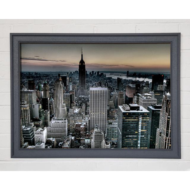 Across New York Framed Print Ebern Designs Size: 84.1cm H x 118.9cm W x 1.5cm D on Productcaster.