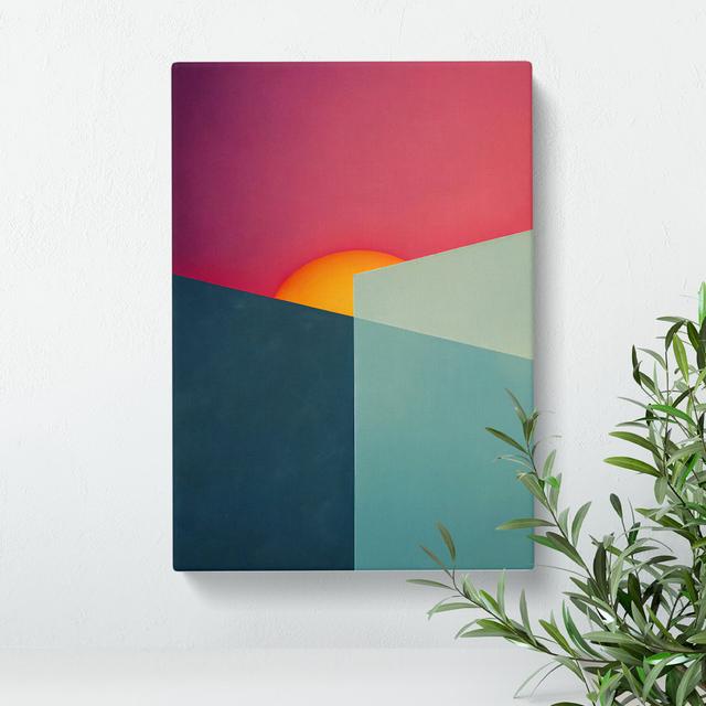 Brilliant Sunset - Print Metro Lane Size: 60cm H x 40cm W x 3cm D, Matte Colour: No Matte, Format: Canvas on Productcaster.