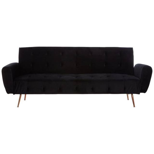 Schlafsofa Dill Canora Grey Polsterfarbe: Schwarz on Productcaster.