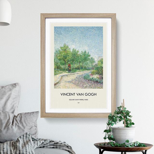 Square Saint Pierre by Vincent Van Gogh - Single Picture Frame Print East Urban Home Frame Option: Oak Framed, Size: 48cm H x 36cm W x 2cm D on Productcaster.