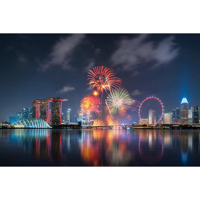 Singapore National Day by Tampatra - Wrapped Canvas Photograph 17 Stories Size: 61cm H x 91cm W on Productcaster.