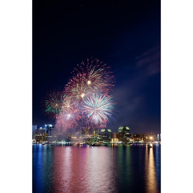 Halifax Harbour With Fireworks by Sshaw75 - No Frame Art Prints on Canvas 17 Stories Size: 122cm H x 81cm W on Productcaster.