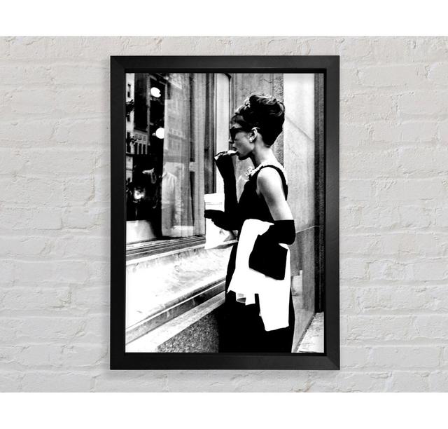 Audrey Hepburn Window Shopping - Single Picture Frame Art Prints Bright Star Size: 118.9cm H x 84.1cm W x 3.4cm D on Productcaster.