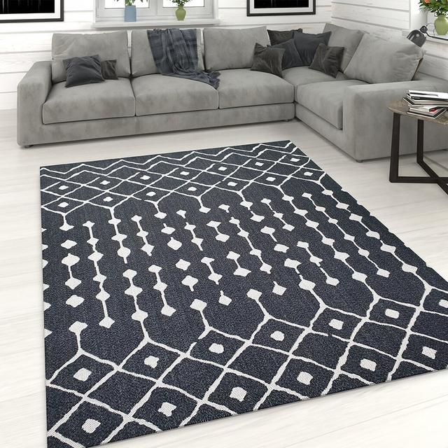 Culbert Southwestern Machine Woven Black Area Rug World Menagerie Rug Size: Rectangle 60 x 90cm on Productcaster.