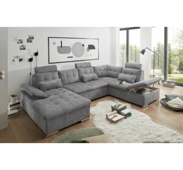 Discover exclusive comfort: Buy online at Ebern Designs (Left above) Ebern Designs Upholstery Colour: Light grey, Orientation: Right on Productcaster.