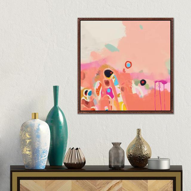 Coral Summer von Ana Rut Bré - Galerie-verpackte Leinwand Giclée auf Leinwand Lark Manor Format: Klassischer Schattenfugenrahmen aus Holz, Größe: 45,7 on Productcaster.