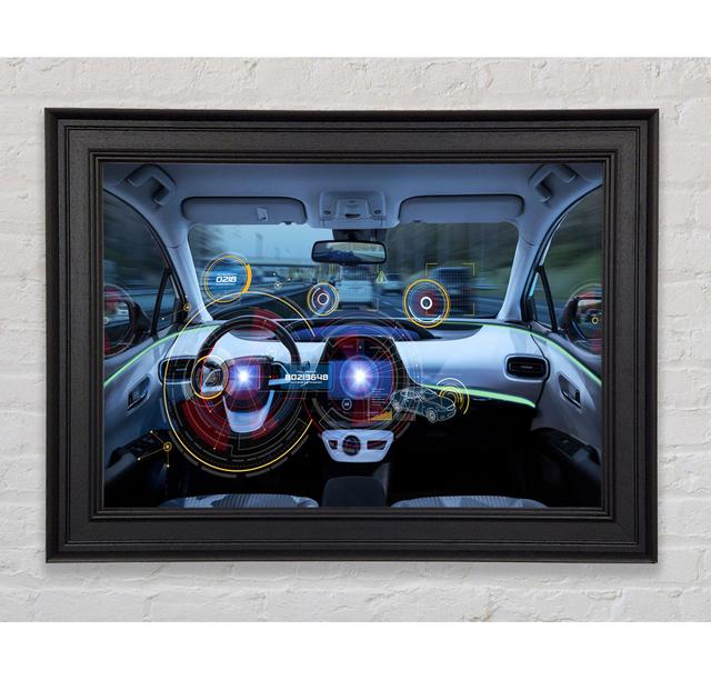 The Car Of The Future - Print Williston Forge Format: Black Framed Paper, Size: 29.7cm H x 42cm W x 8cm D on Productcaster.