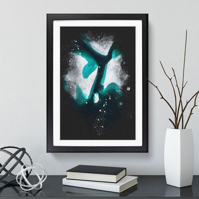 Iceberg in Greenland - Picture Frame Painting East Urban Home Size: 90cm H x 65cm W x 2cm D, Frame Option: Black on Productcaster.