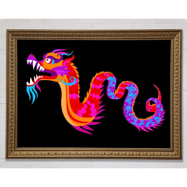 Japanese Rainbow Dragon - Print Latitude Vive Size: 42cm H x 59.7cm W x 3cm D on Productcaster.