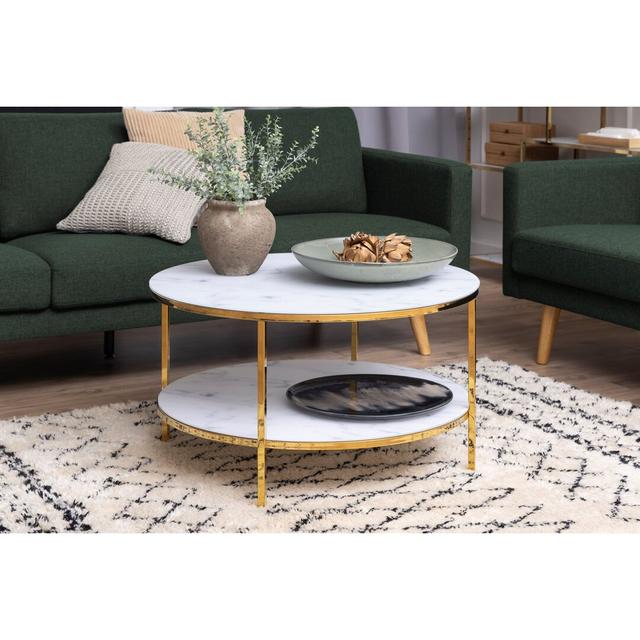 Bonilla Coffee Table with Storage Canora Grey Colour: Gold on Productcaster.