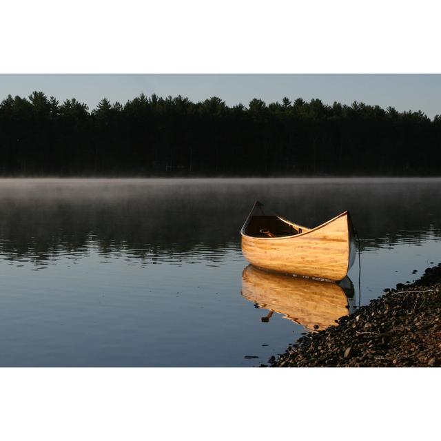 Beached Canoe - Wrapped Canvas Photograph Breakwater Bay Size: 30cm H x 46cm W x 3.8cm D on Productcaster.