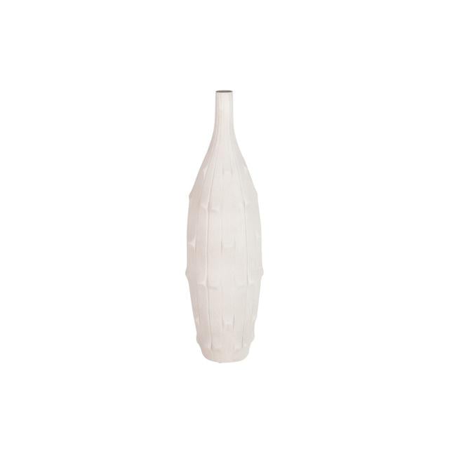 Ceramic / Porcelain Table Vase Garpe Interiores Size: 85cm H x 24cm W x 24cm D, Colour: Beige on Productcaster.