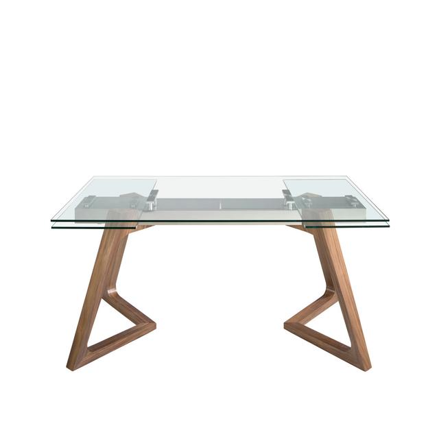 Design Furniture Glass Top Solid Wood Base Dining Table Angel Cerda on Productcaster.