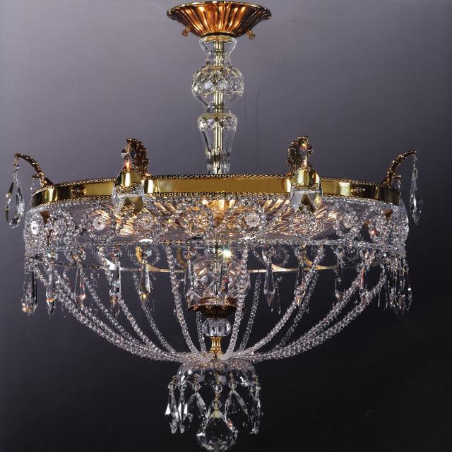 Culley 8-Light Crystal Chandelier Astoria Grand Finish: 24 Karat Satin Gold Plated on Productcaster.