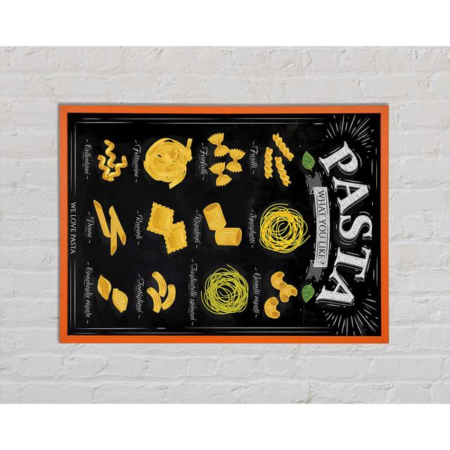 We Love Pasta - Single Picture Frame Art Prints Happy Larry Size: 42cm H x 59.7cm W x 2cm D on Productcaster.