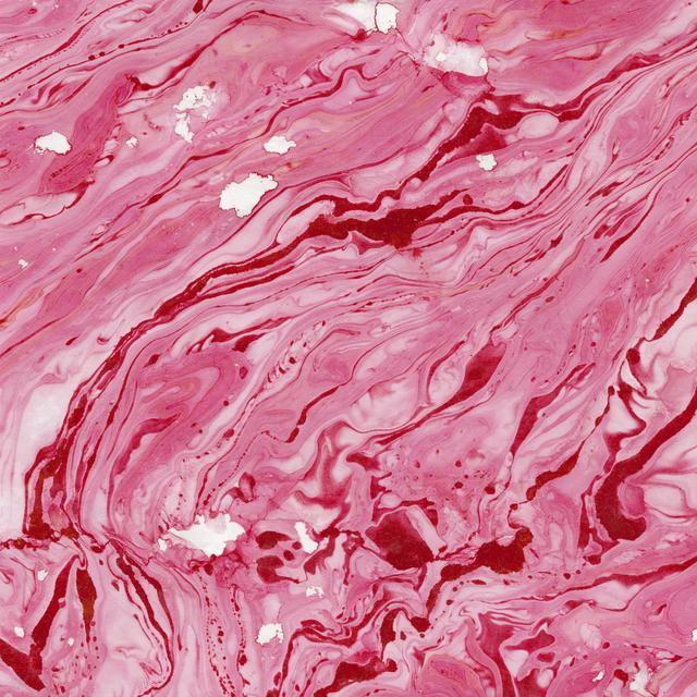 Grizelda Cool Pink Marbled Handmade Paper by SvetlanaK - Print Fairmont Park Size: 30cm H x 30cm W x 3.8cm D on Productcaster.