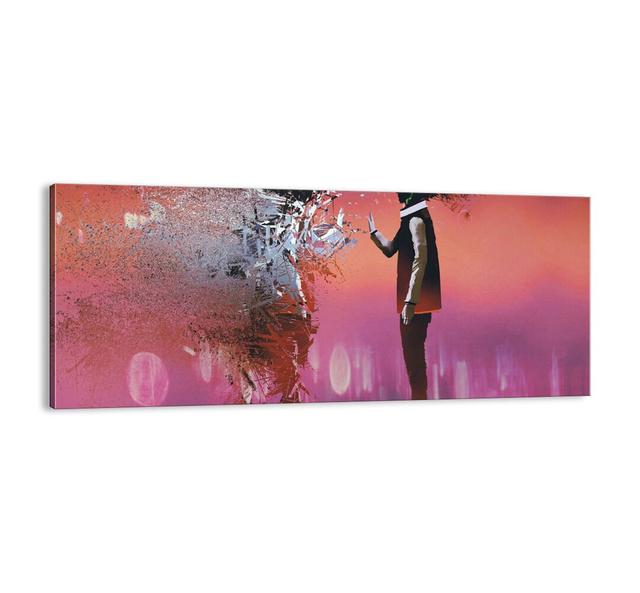 'Can You Look Inside Yourself?' - Unframed Panoramic Graphic Art Print on Canvas Ebern Designs Size: 50cm H x 120cm W x 1.8cm D on Productcaster.