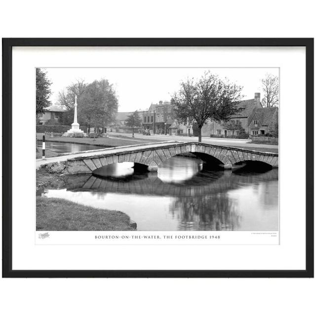 'Bourton-on-the-Water, the Footbridge 1948' by Francis Frith - Picture Frame Photograph Print on Paper The Francis Frith Collection Size: 60cm H x 80c on Productcaster.